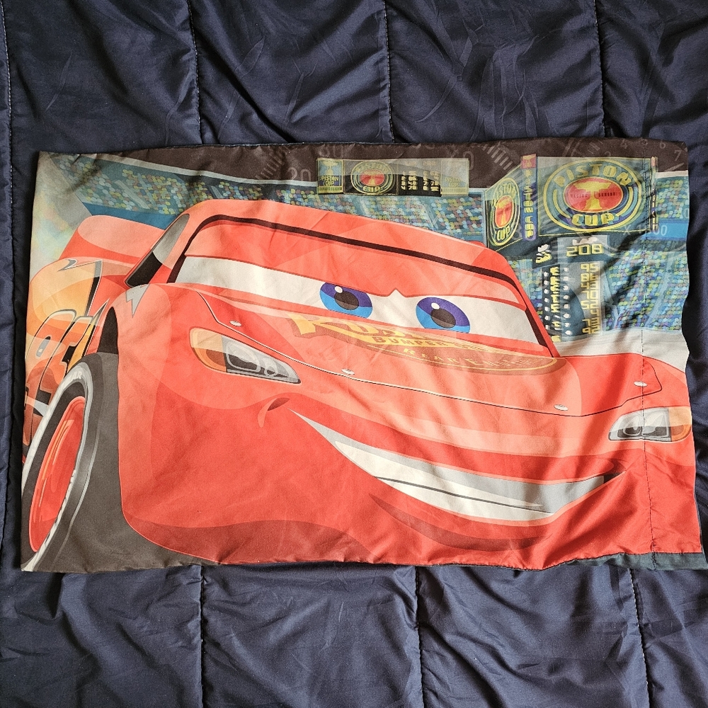 Disney Pixar Cars 3 Lightning McQueen Piston Cup Racing Pillowcase
